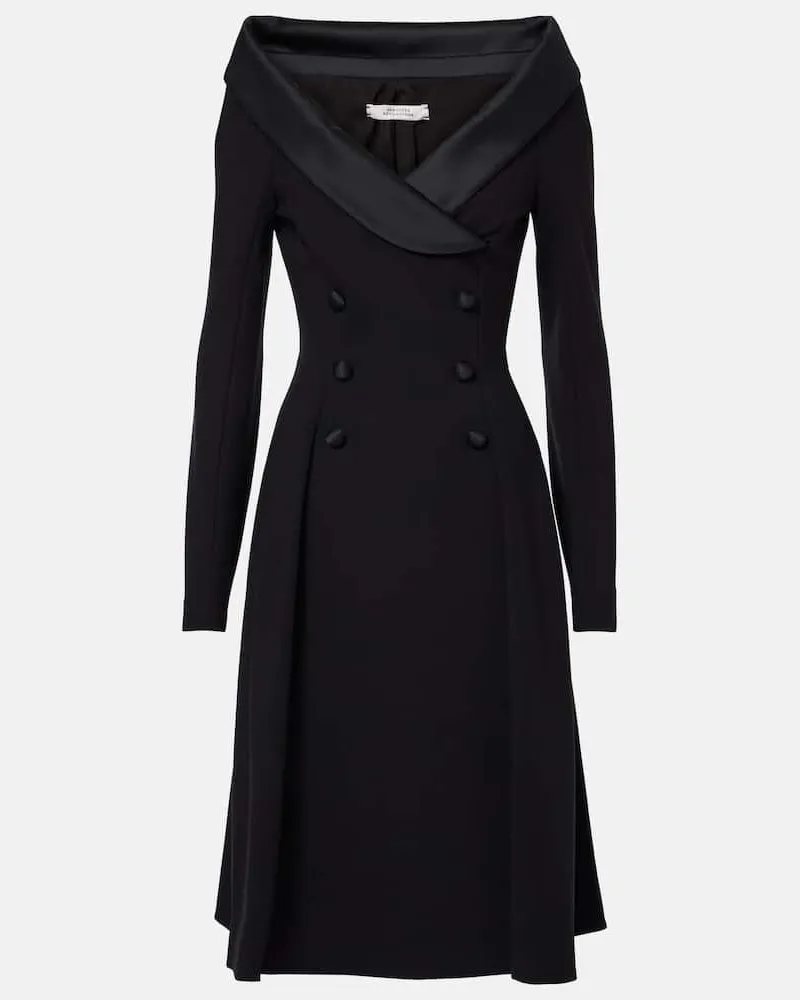 Dorothee Schumacher Off-Shoulder-Midikleid Emotional Essence Schwarz