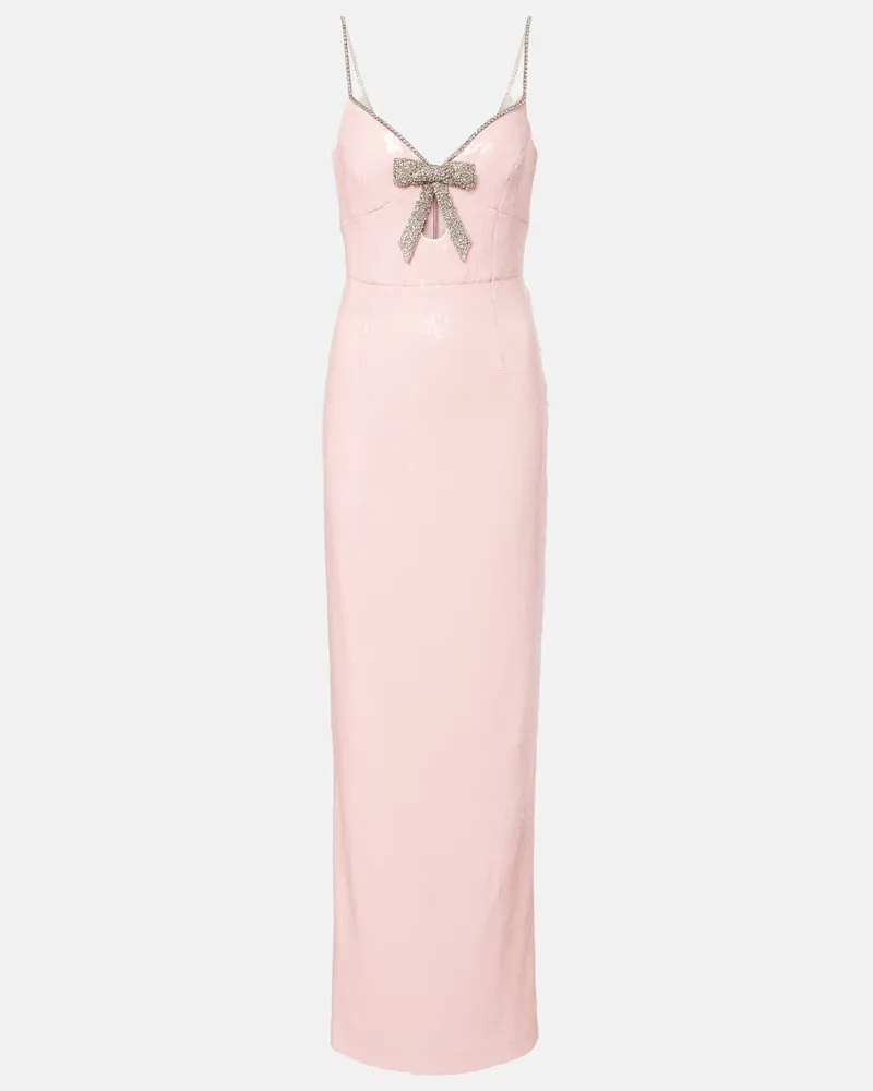 Rebecca Vallance Robe Lena mit Pailletten Pink