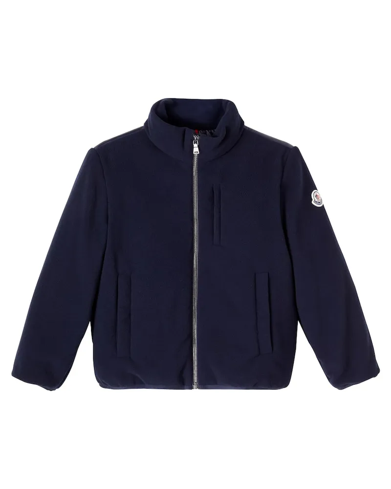 Moncler Daunenjacke Bacui mit Fleece Blau