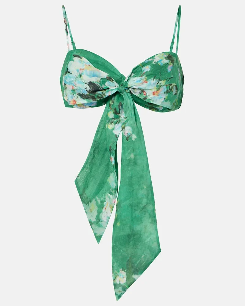 Zimmermann Bralette Everley aus Ramie Grün