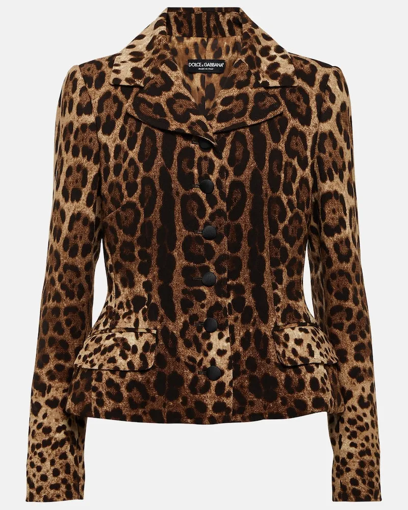 Dolce & Gabbana Jacke aus Wolle Multicolor