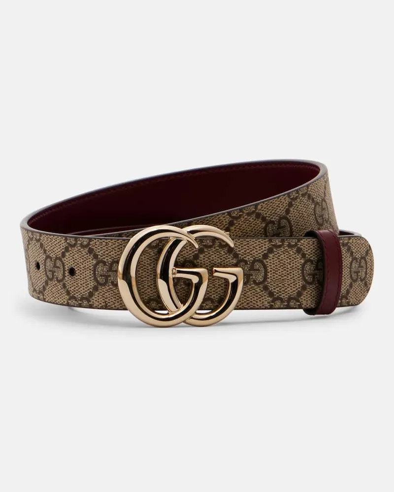 Gucci Wendbarer Gürtel GG Marmont Burgund