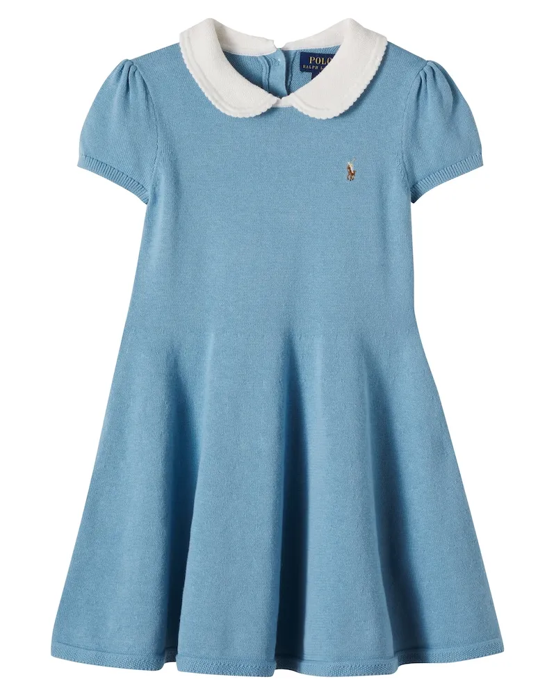 Ralph Lauren Kleid aus Baumwolle Blau