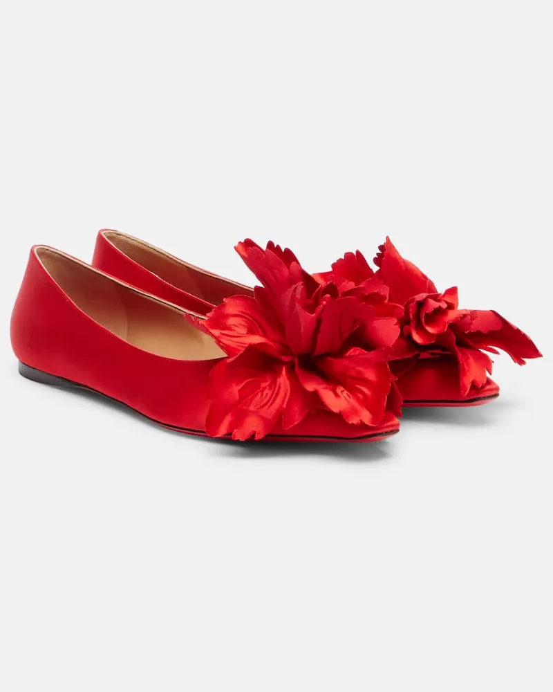 Ferragamo Ballerinas Gemy aus Satin Rot