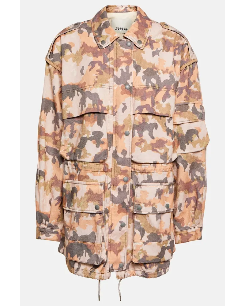 Isabel Marant Bedruckte Jacke Elize aus Baumwolle Multicolor