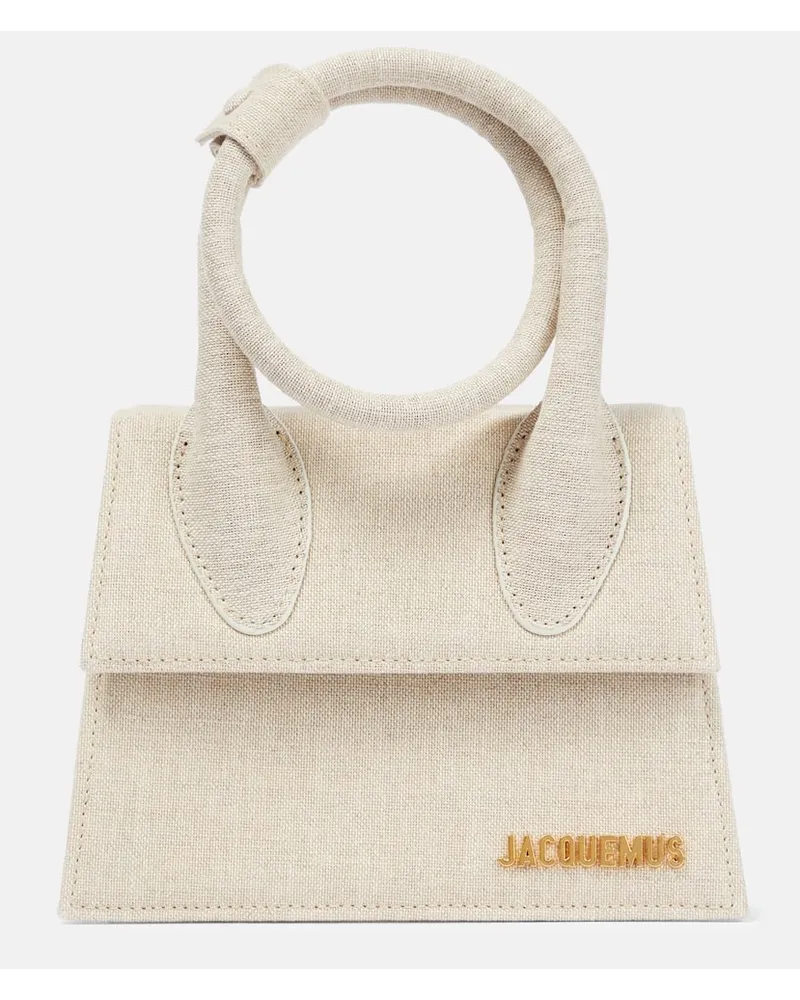 Jacquemus Schultertasche Le Chiquito Noeud Beige