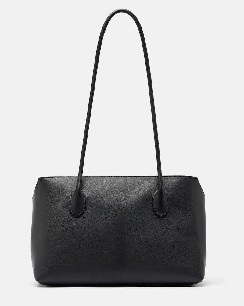 The Row Schultertasche Terrase Medium aus Leder Schwarz