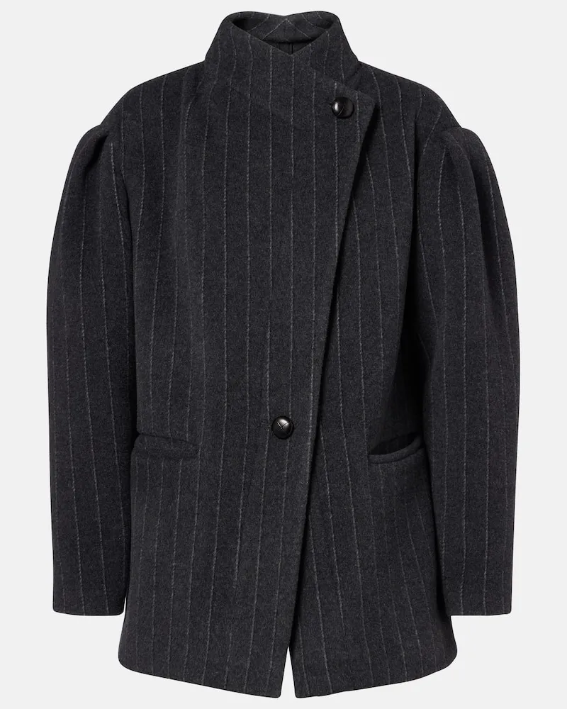 Isabel Marant Jacke aus einem Wollgemisch Grau