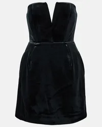 Roland Mouret Minikleid aus Samt Schwarz