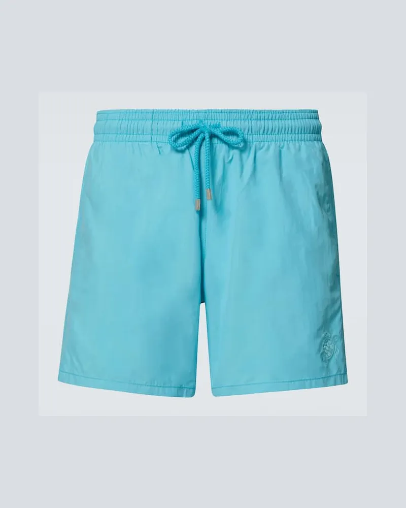 Vilebrequin Badeshorts Ronde Des Tortues Blau