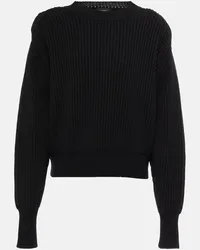 WARDROBE.NYC Pullover aus Wolle Schwarz