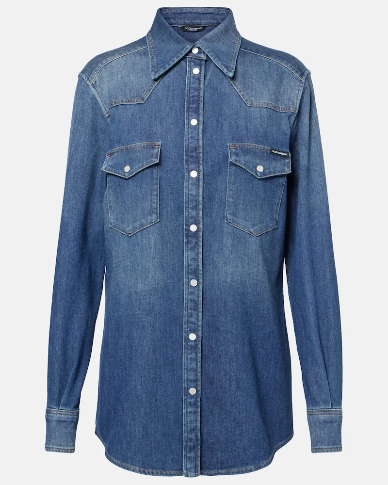 Dolce & Gabbana Jeanshemd Blau