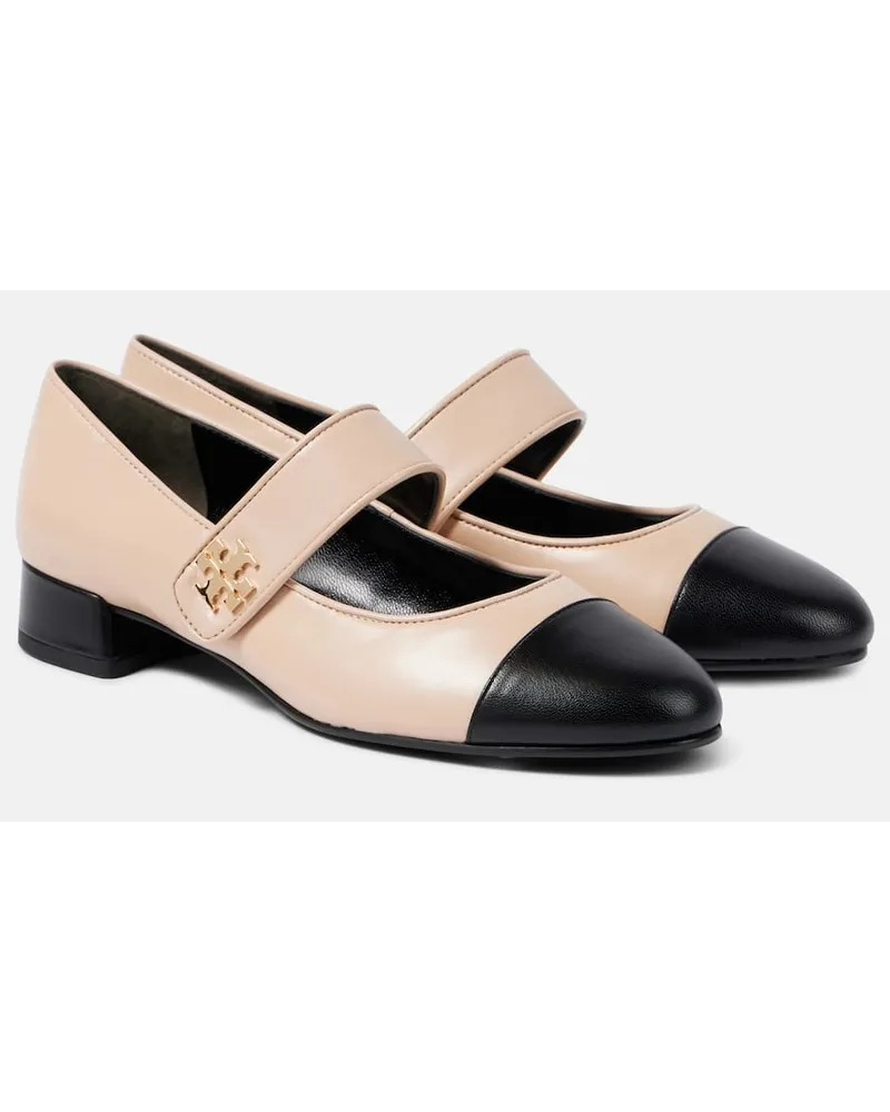 Tory Burch Mary-Jane-Ballerinas aus Leder Multicolor