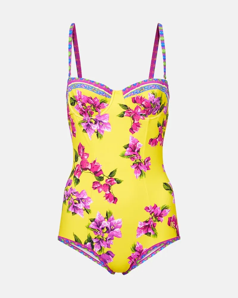 Dolce & Gabbana Bedruckter Badeanzug Multicolor
