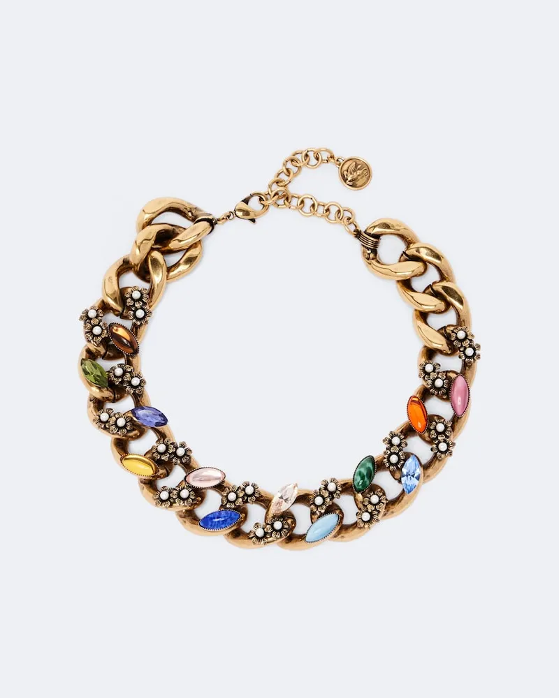Etro Halskette mit Kristallen Gold