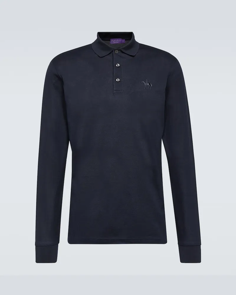 Ralph Lauren Polohemd aus Baumwoll-Piqué Blau