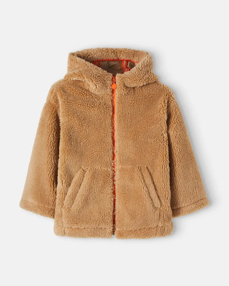 Stella McCartney Kids Jacke aus Fleece Orange