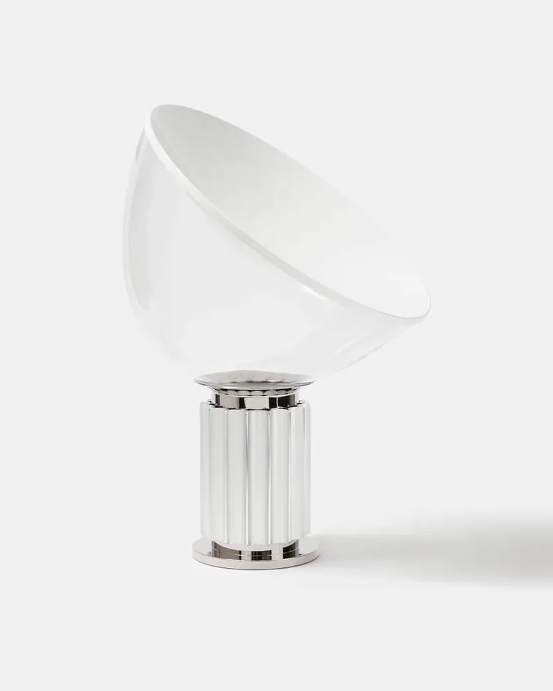 Flos Tischleuchte Taccia Small by Achille und Pier Giacomo Castiglioni (EU-Stecker Silber