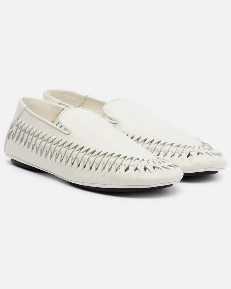 Proenza Schouler Slip-Ons Whip aus Leder Weiß