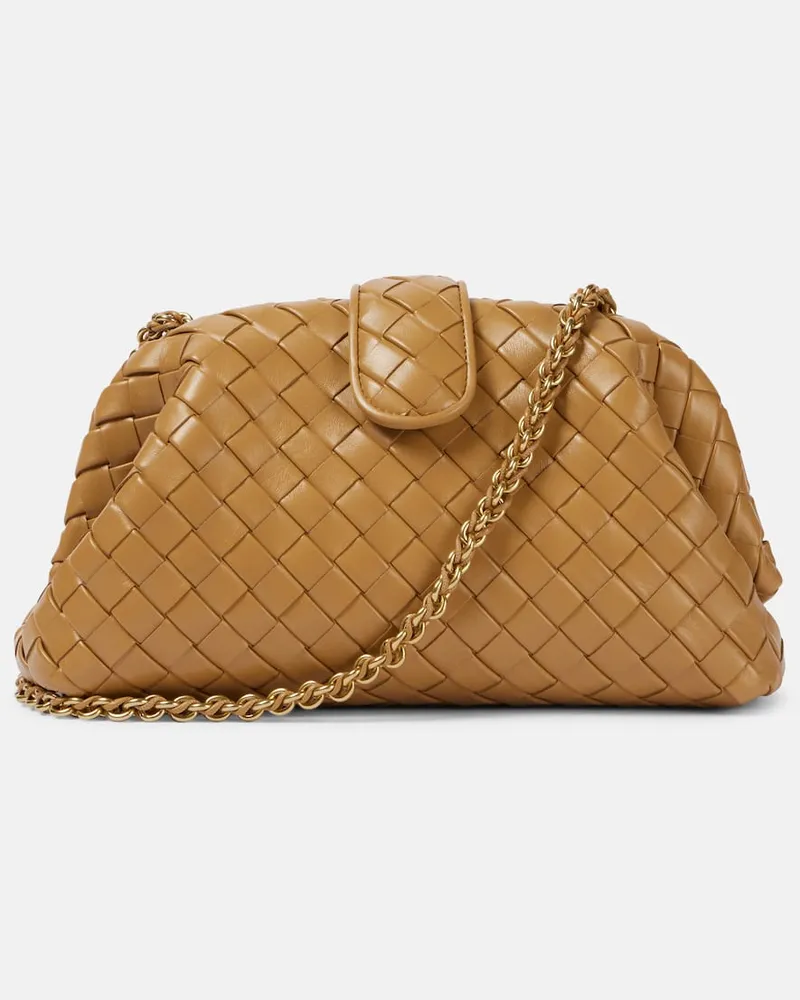 Bottega Veneta Clutch Lauren 1980 Teen aus Leder Braun