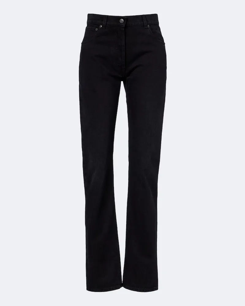 The Row Straight Jeans Imma Schwarz