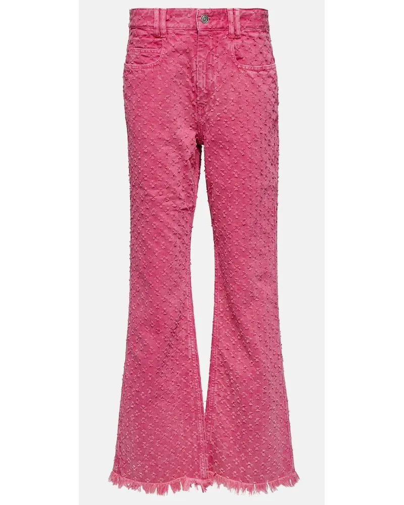 Isabel Marant High-Rise Straight Jeans Pink