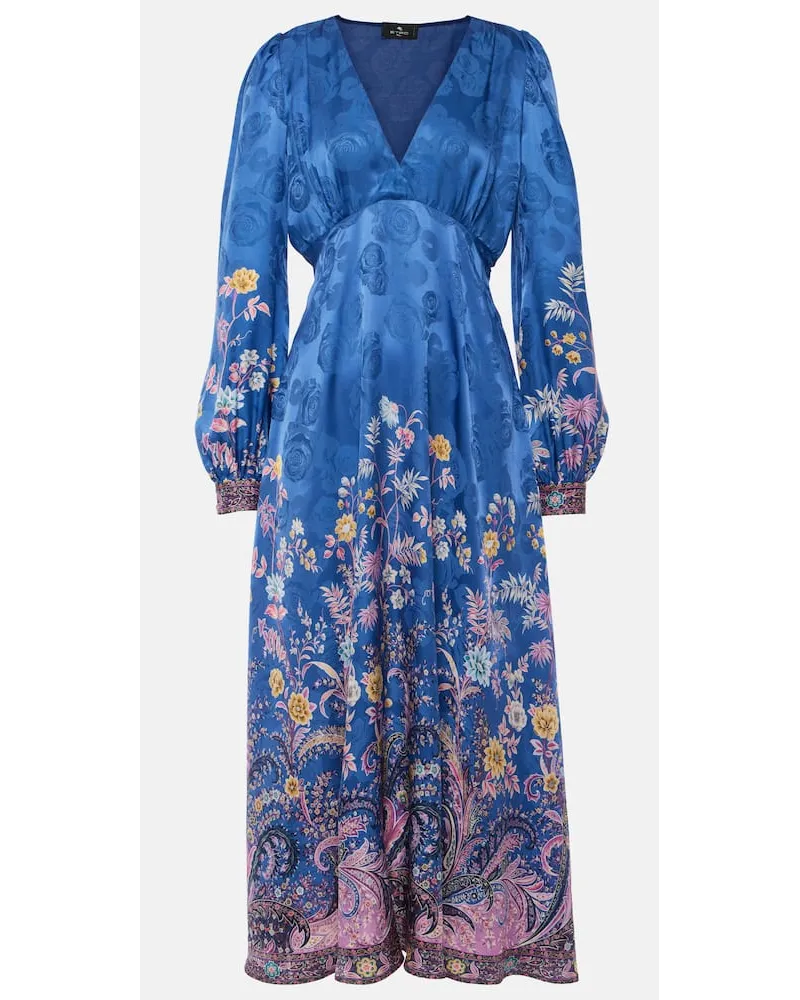 Etro Midikleid Blau