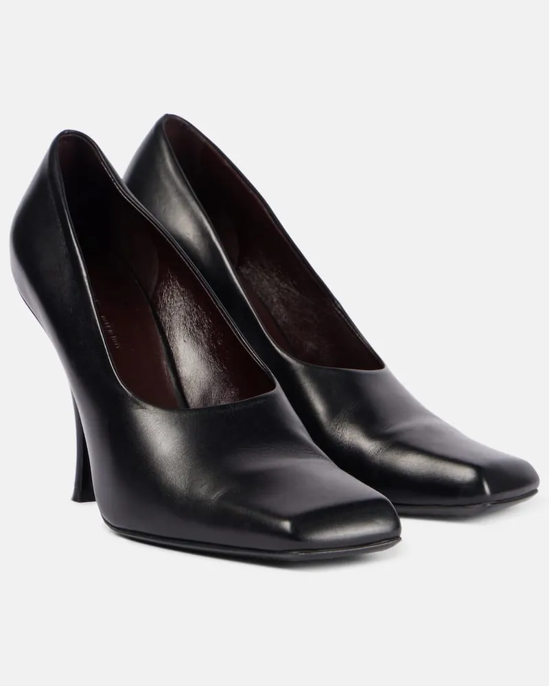 KHAITE Pumps Eva aus Leder Schwarz