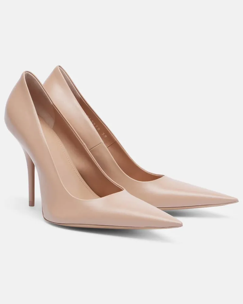Balenciaga Pumps Avenue 110 aus Leder Beige