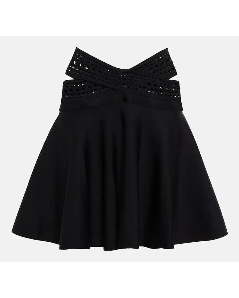 Alaïa Alaia High-Rise-Minirock Vienne Schwarz