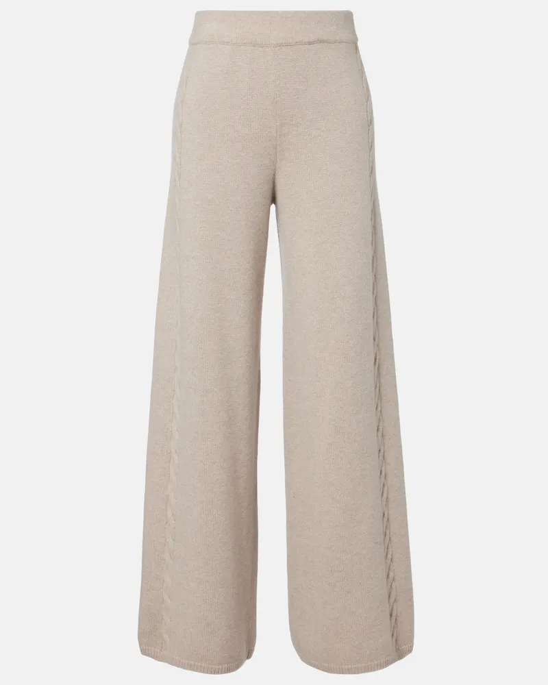 Lisa Yang Weite Hose Olanda aus Kaschmir Beige