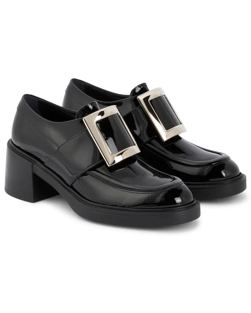 Roger Vivier Loafers Viv' Rangers aus Lackleder Schwarz