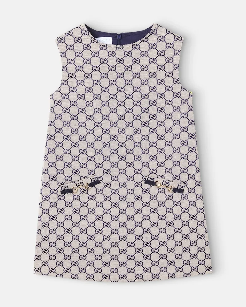 Gucci Kleid GG aus Jacquard Beige