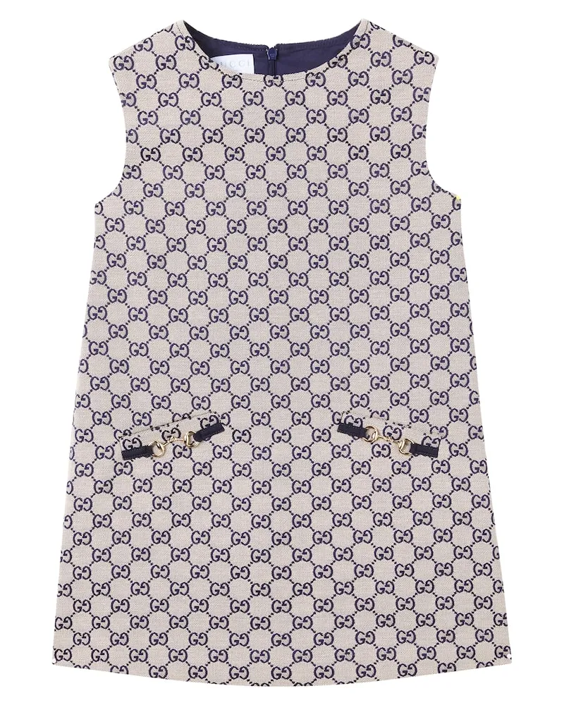 Gucci Kleid GG aus Jacquard Beige