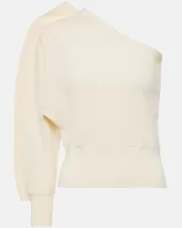 Max Mara One-Shoulder-Top Markus aus Jersey Beige