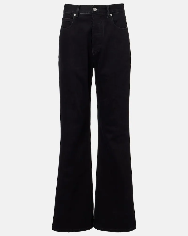 Bottega Veneta Flared Jeans Intrecciato Schwarz