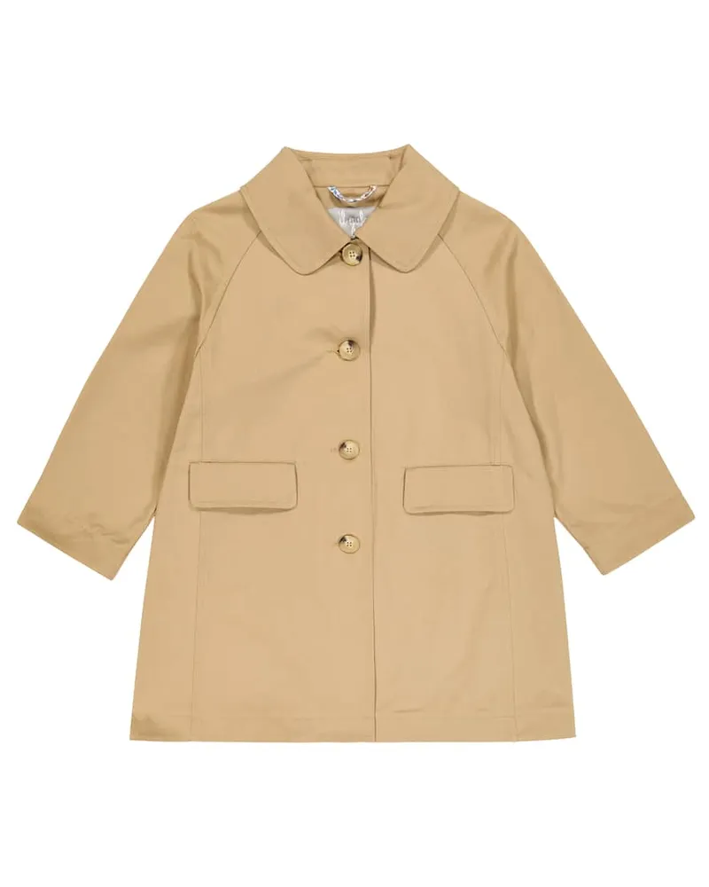 Il Gufo Trenchcoat aus Gabardine Beige