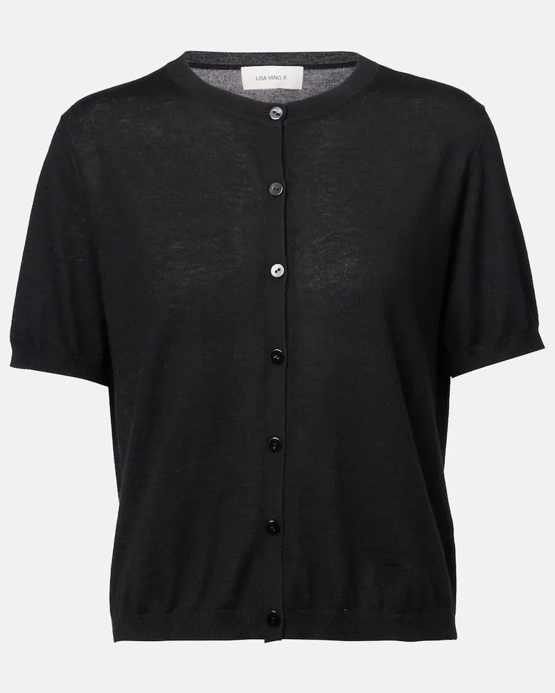 Lisa Yang Cardigan Charlotte aus Kaschmir Schwarz
