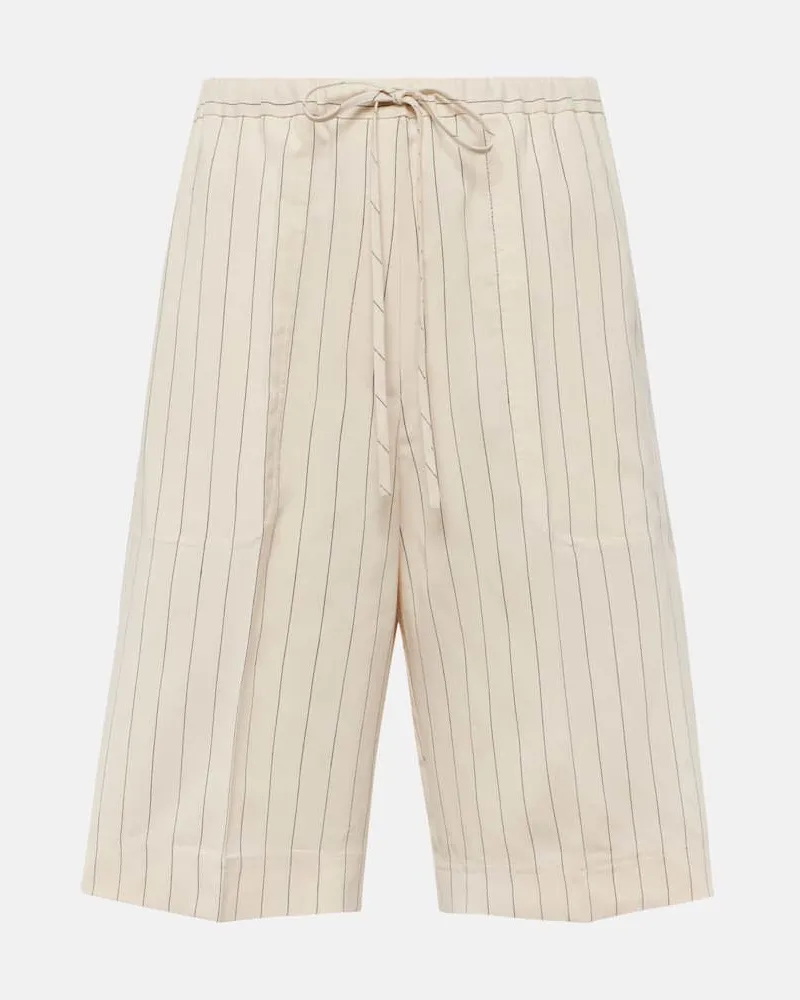 Totême Bermuda-Shorts aus Twill Weiß
