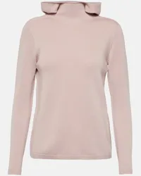 Max Mara Rollkragenpullover Paprica aus Wolle Pink