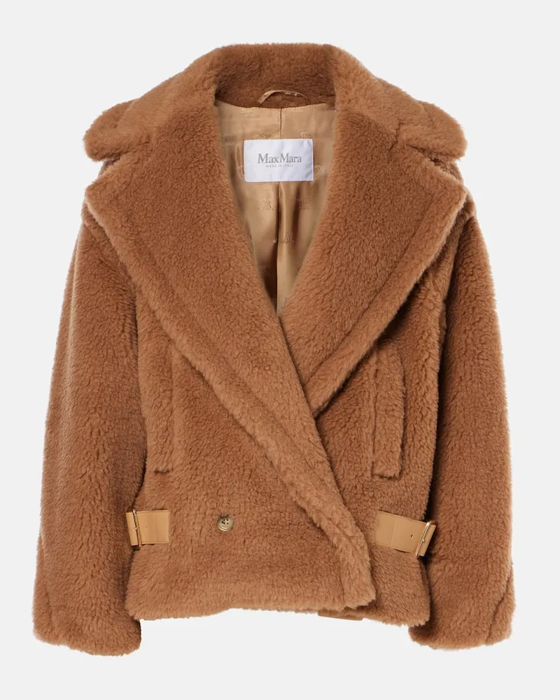 Max Mara Jacke Vanadio aus Teddyfleece Braun