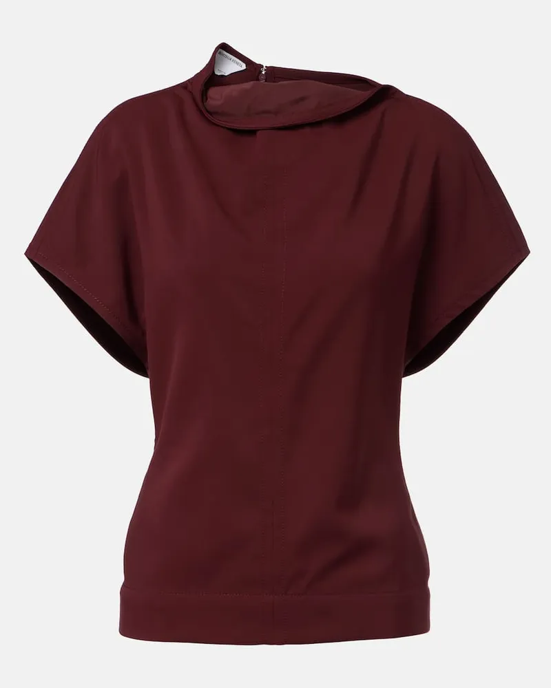 Bottega Veneta Top Burgunderrot