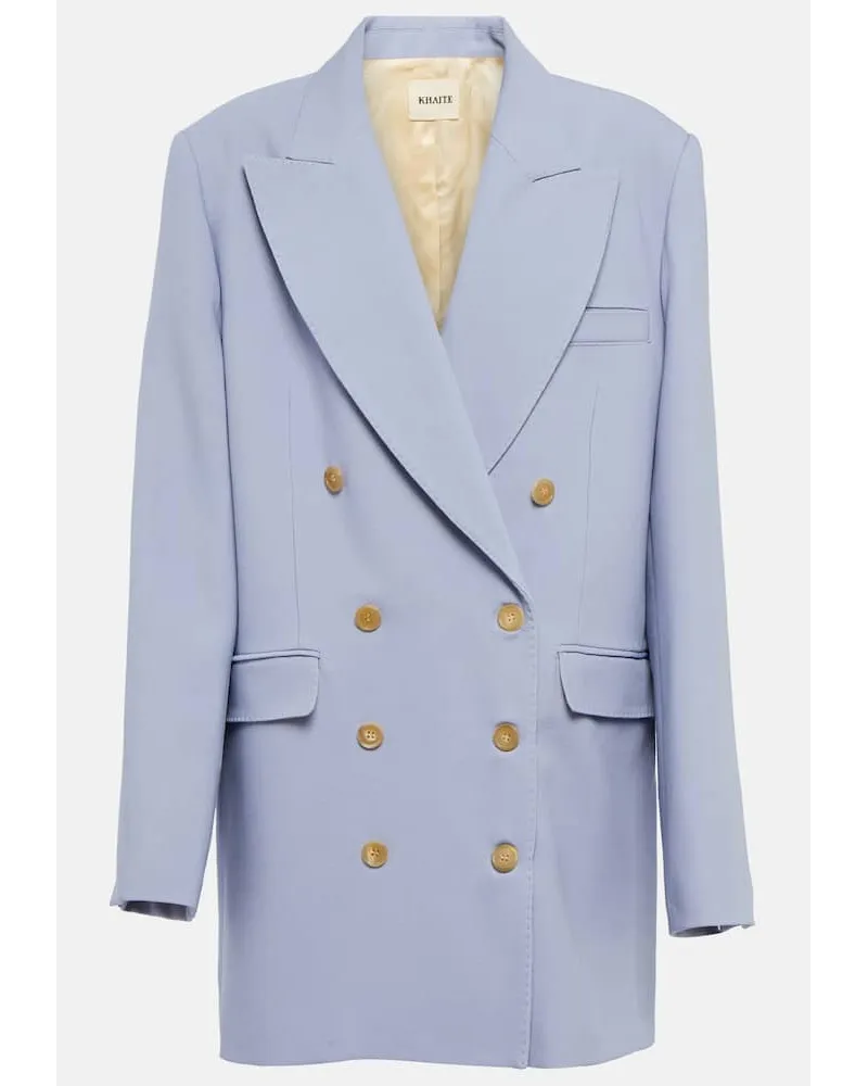 KHAITE Blazer Balton aus einem Wollgemisch Blau