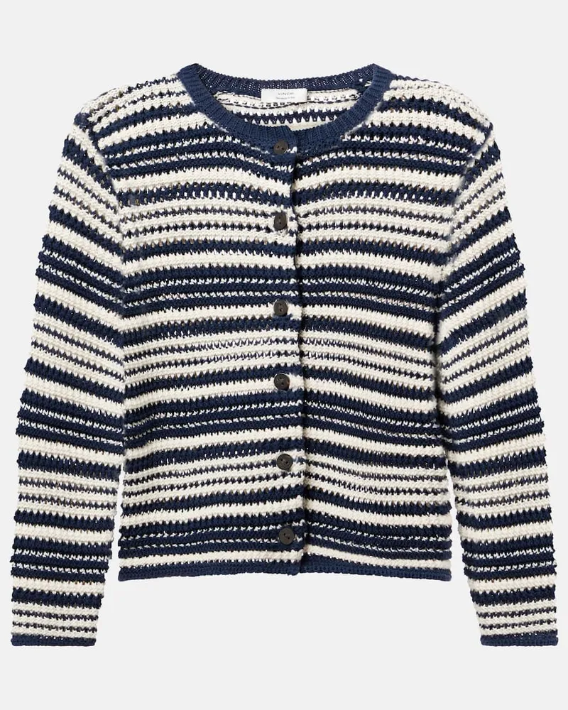 Vince Cardigan aus Baumwolle Blau