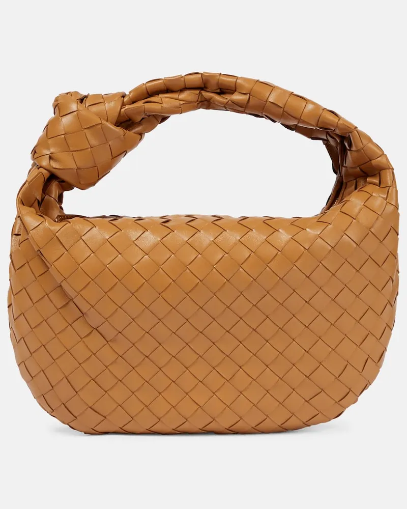 Bottega Veneta Tote Bag Jodie Small aus Leder Braun