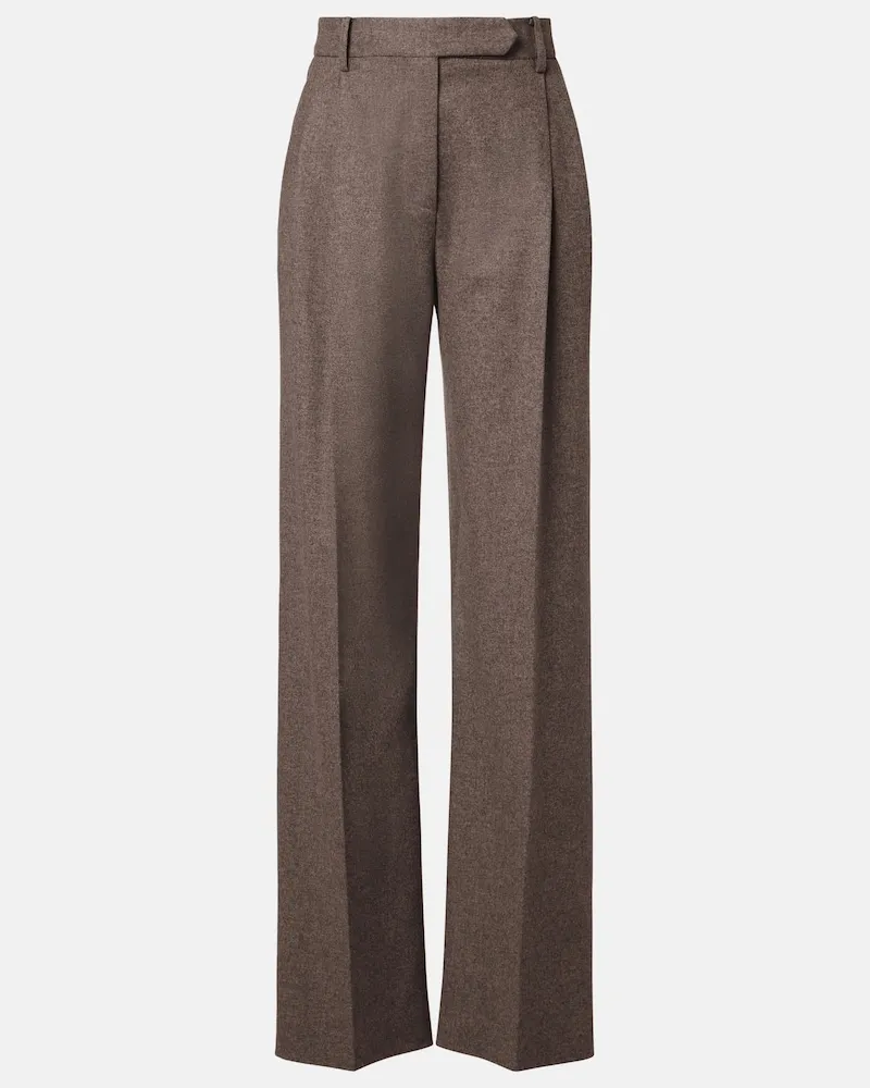 Gabriela Hearst Hose Steppe Steppe aus Wolle und Kaschmir Braun