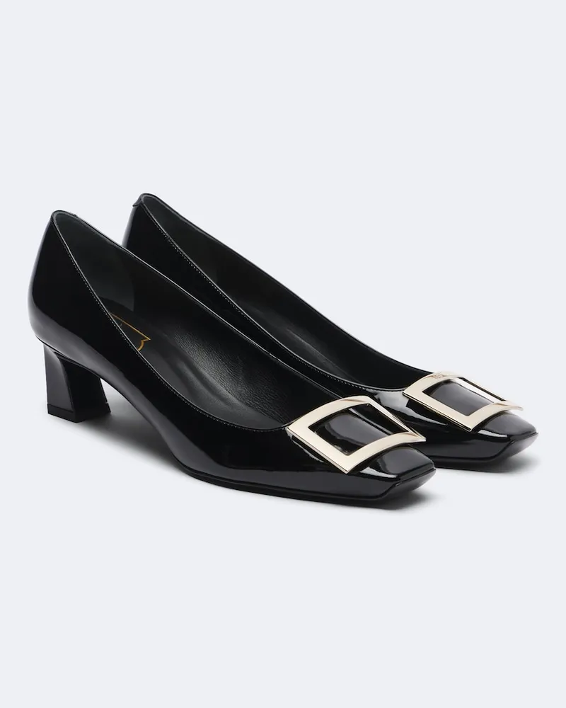 Roger Vivier Pumps Trompette 45 aus Lackleder Schwarz