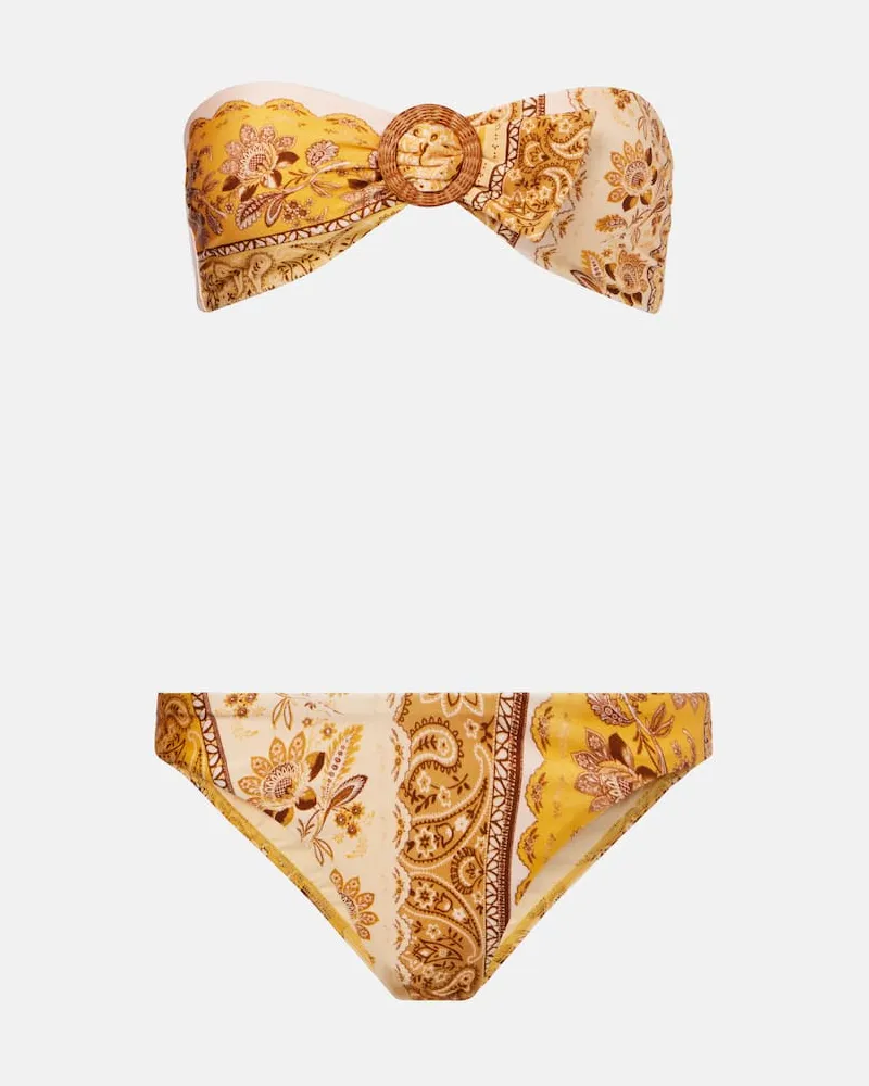 Zimmermann Bedruckter Bikini Lucky Gelb