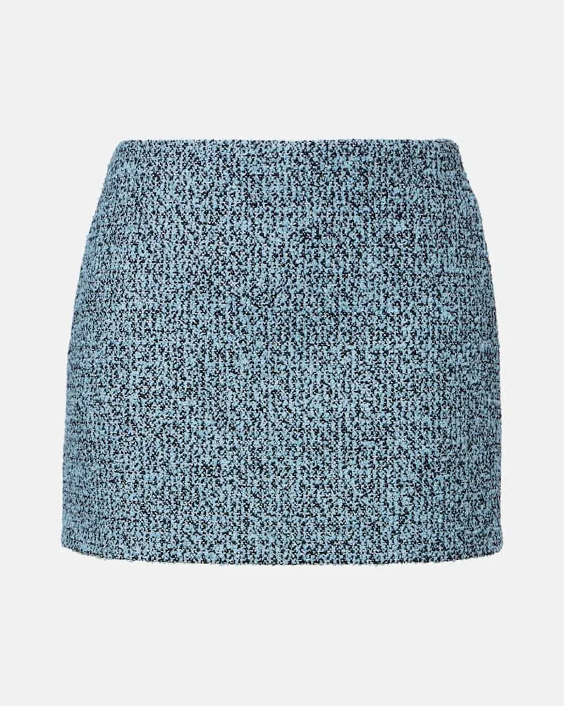 Gucci Minirock aus Tweed Blau