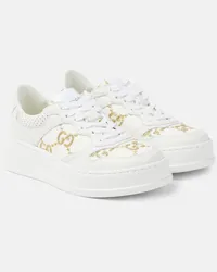 Gucci Sneakers GG mit Leder Weiss